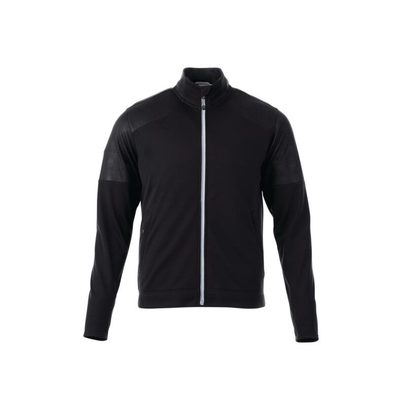 Men's SENGER Knit Full Zip Performance Jacket with Thumb Holes - 1