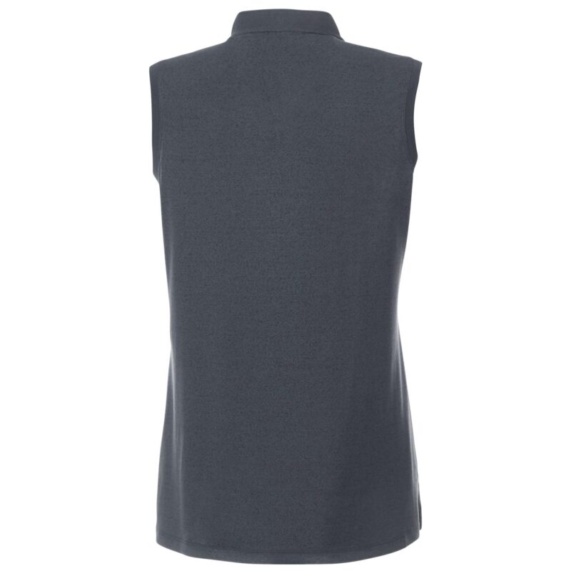 Women's KINPORT Sleeveless Zip Up Stand Collar Performance Polo - 2