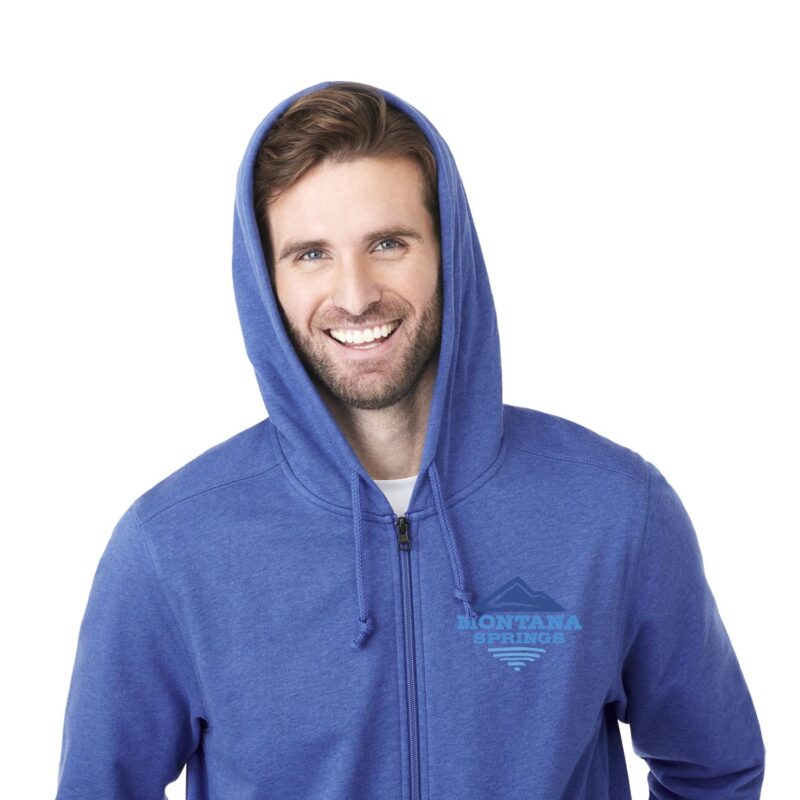Men's ARGUS Eco Fleece Full Zip Lightweight Hoodie - 8