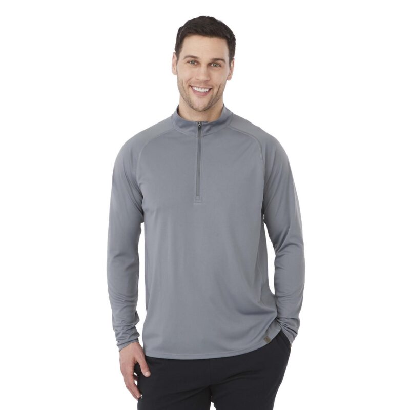Mens-EVANS-Eco-Knit-Performance-Quarter-Zip-TM18162 Men's EVANS Eco Knit Performance Quarter Zip
