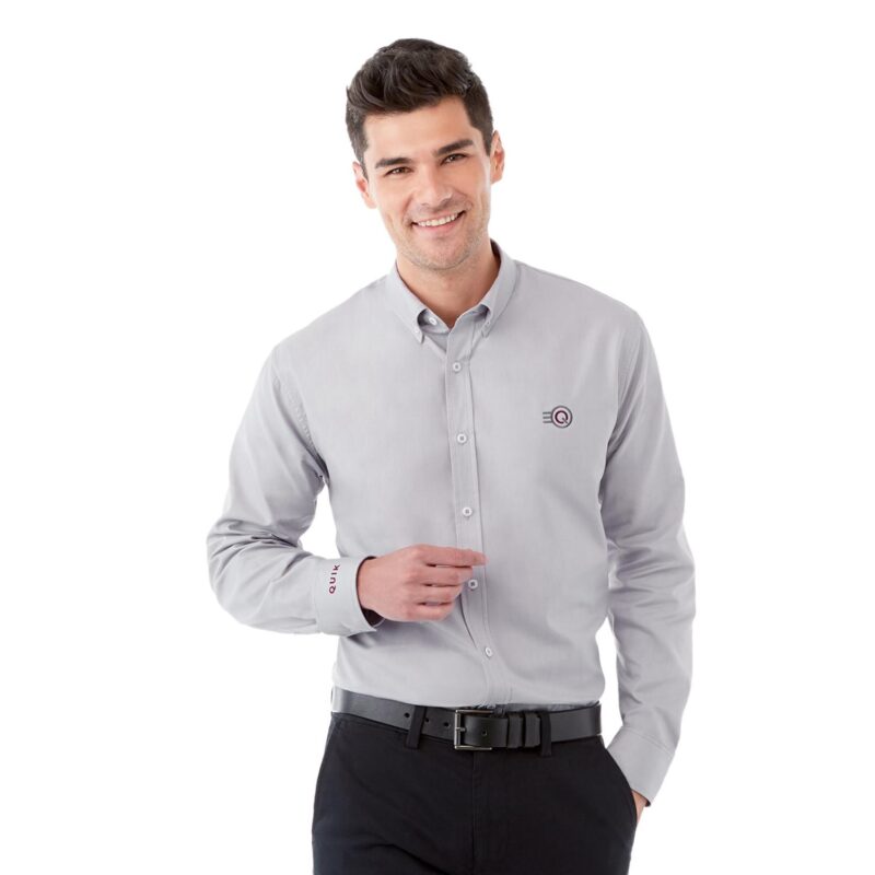 Men's IRVINE Oxford Long Sleeve Button Up Shirt - 5