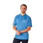 Men's KINPORT Short Sleeve Zip Up Stand Collar Performance Polo - 6