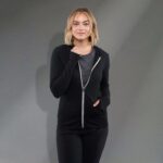 Women's GARNER Lightweight Knit Full Zip Hoodie with Thumb Holes - 4