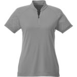 Women's HAKONE Short Sleeve Zip Up Polo - 6