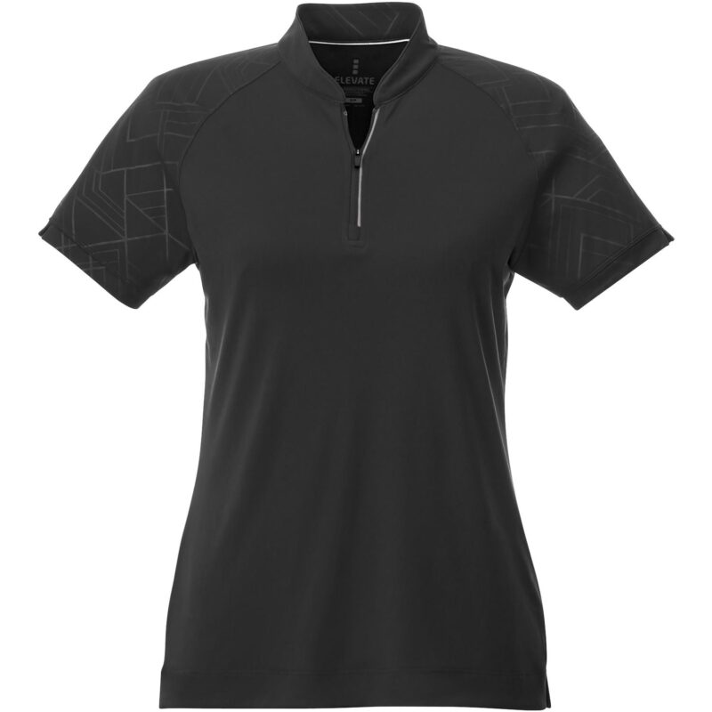 Women's HAKONE Short Sleeve Zip Up Polo - 8