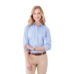 Women's IRVINE Oxford Long Sleeve Button Up Shirt - 2