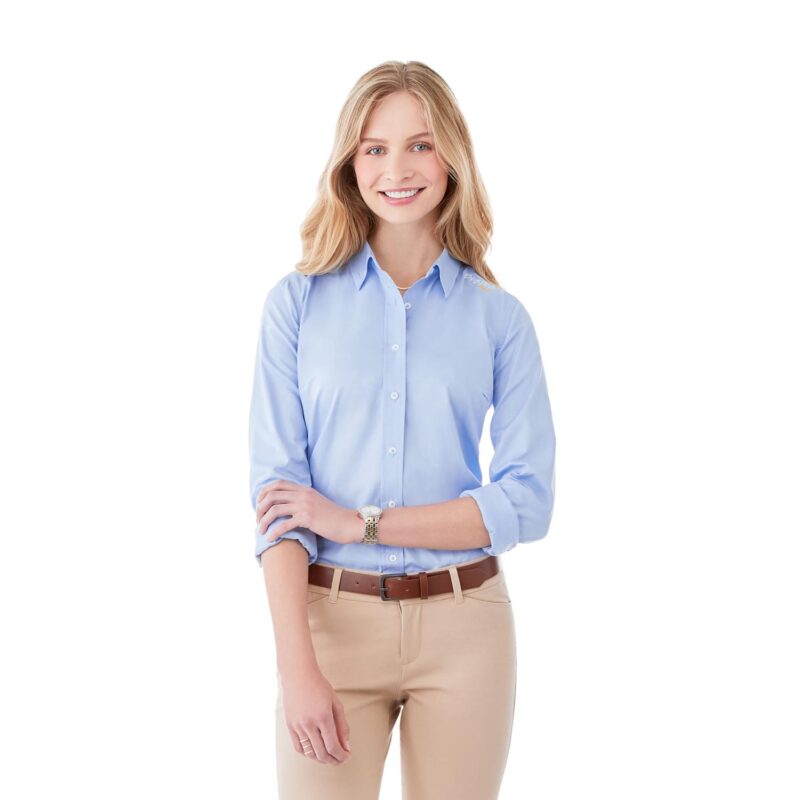 Women's IRVINE Oxford Long Sleeve Button Up Shirt - 2