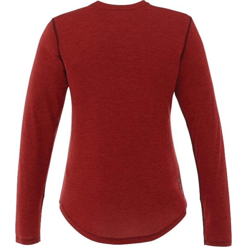 Women's QUADRA Long Sleeve Performance Quarter Zip Tee Shirt with Thumb Holes - 1