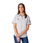 Women's SAMSON Oxford Short Sleeve Button Up Shirt - 4