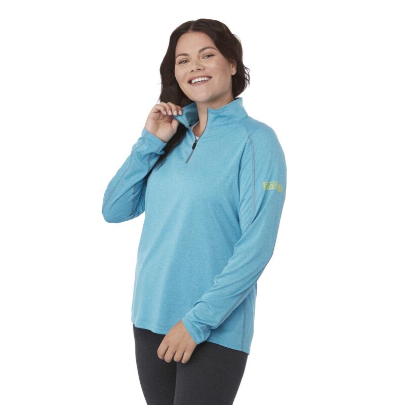 Women's TAZA Performance Knit Quarter Zip with Thumb Holes - 2
