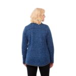 Women's TREMBLANT Sweater Knit Full Zip Jacket with Thumb Holes - 6