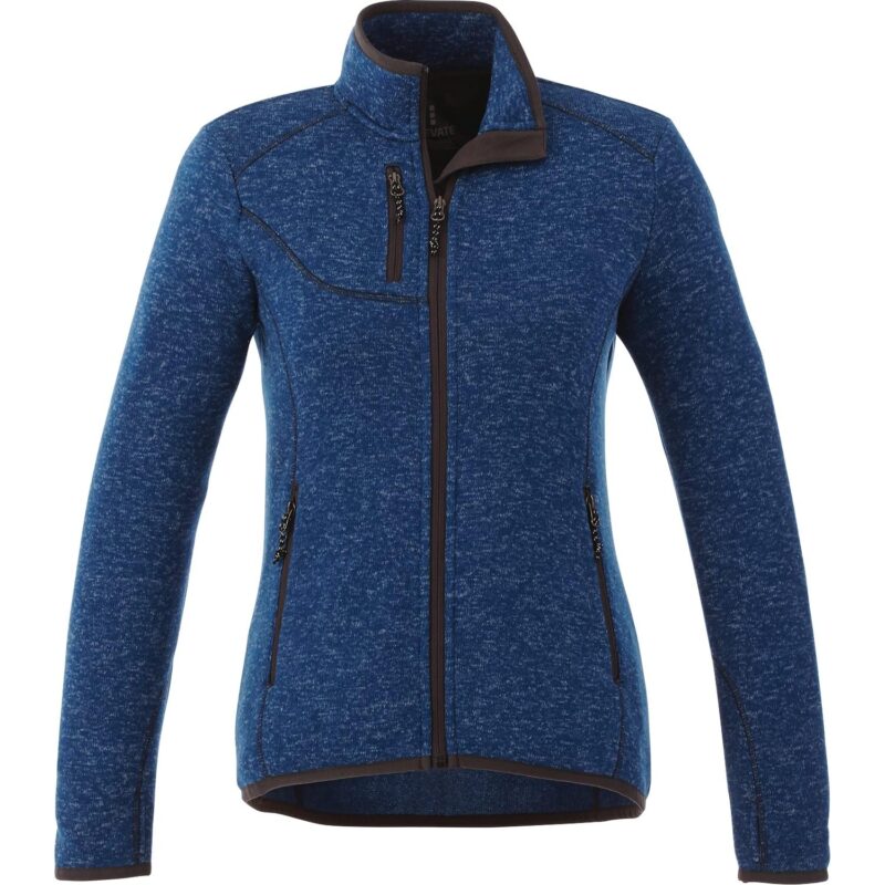 Women's TREMBLANT Sweater Knit Full Zip Jacket with Thumb Holes - 8