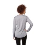 Women's QUADRA Long Sleeve Performance Quarter Zip Tee Shirt with Thumb Holes - 9